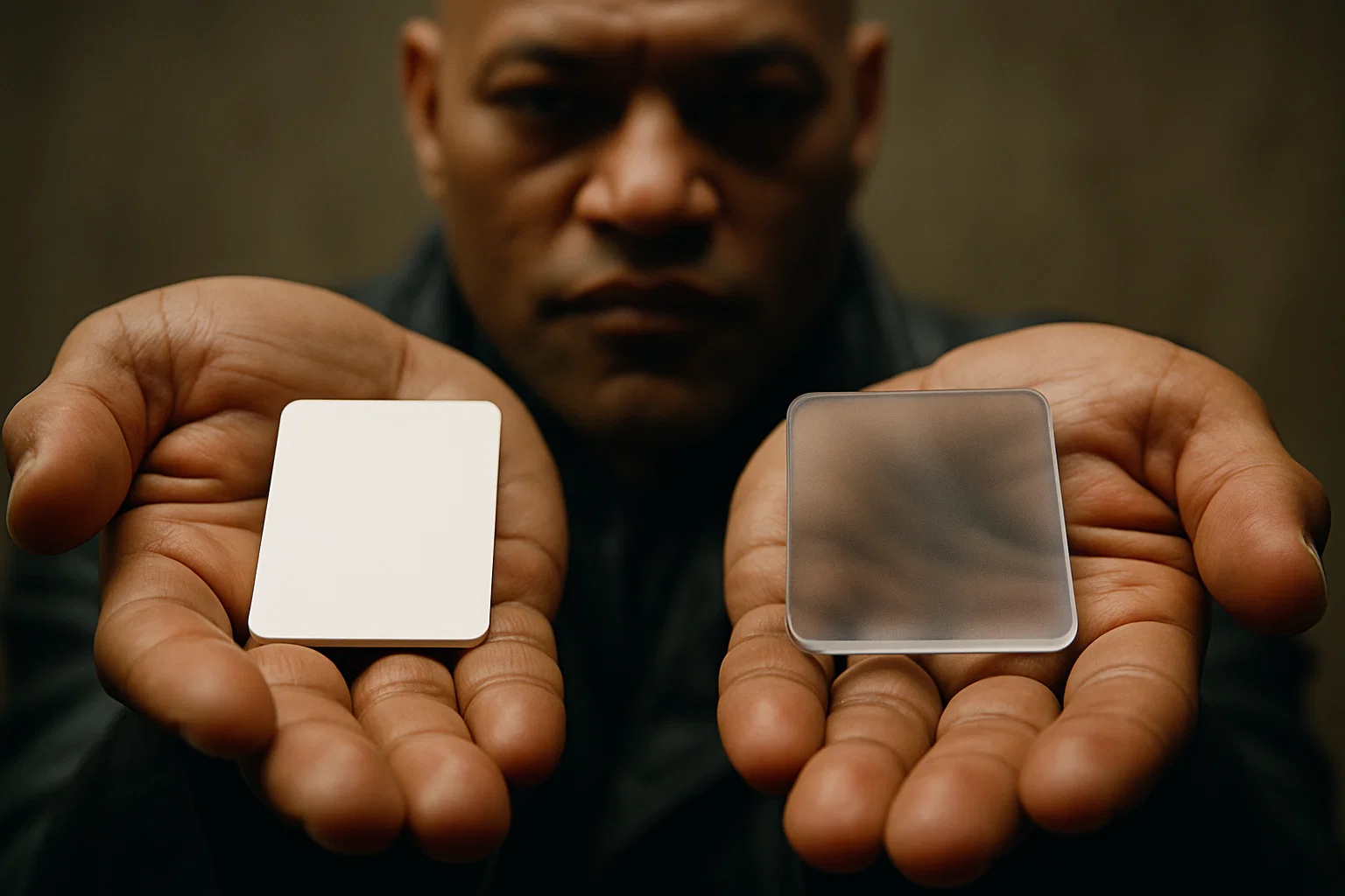 Interface digital com camadas e sombras destacando a discussão entre estética e performance