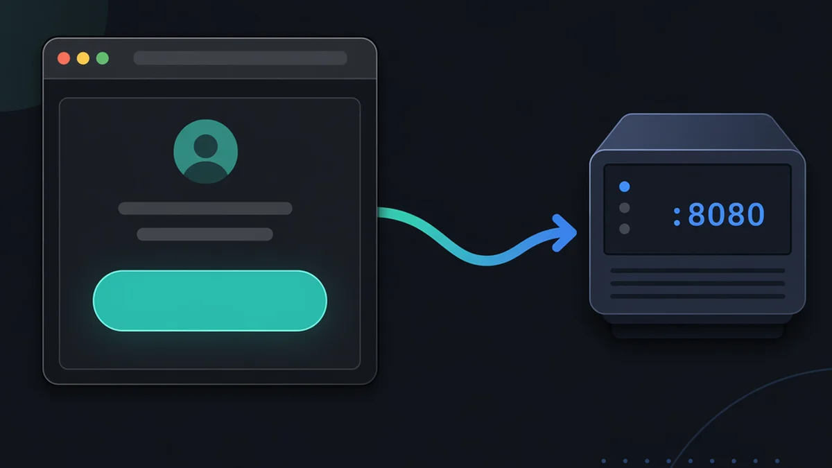 Diagrama do fluxo OAuth 2.0: browser abrindo a autorização e retornando o token para o servidor local na porta 8080